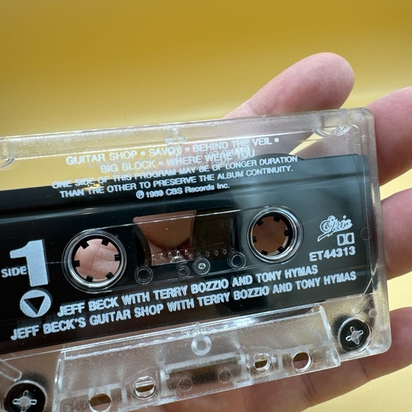 Jeff Beck - Jeff Beck's Guitar Shop 1989 (Audio Cassette) Epic Records - Picture 4 of 7